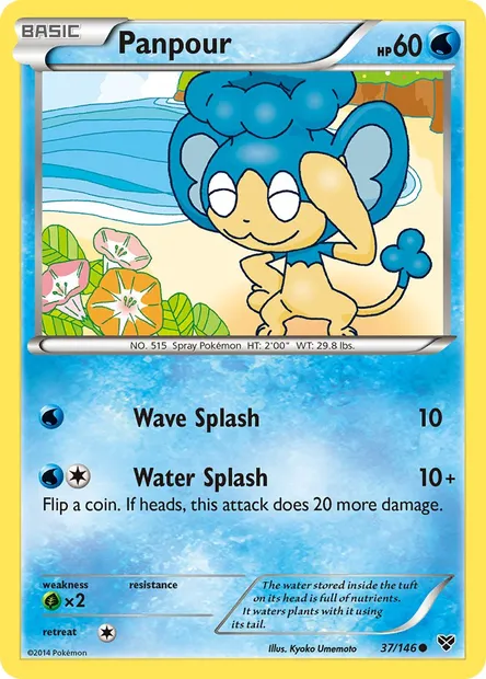 Panpour, Pokémon card XY 37 — XY set