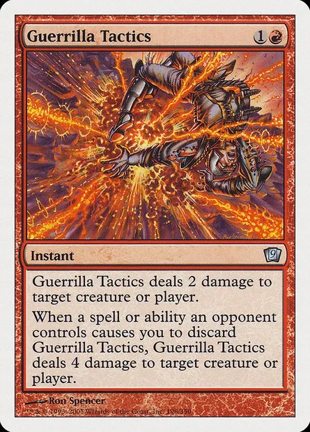 Guerrilla Tactics, Magic card 9ED 196 — Ninth Edition set
