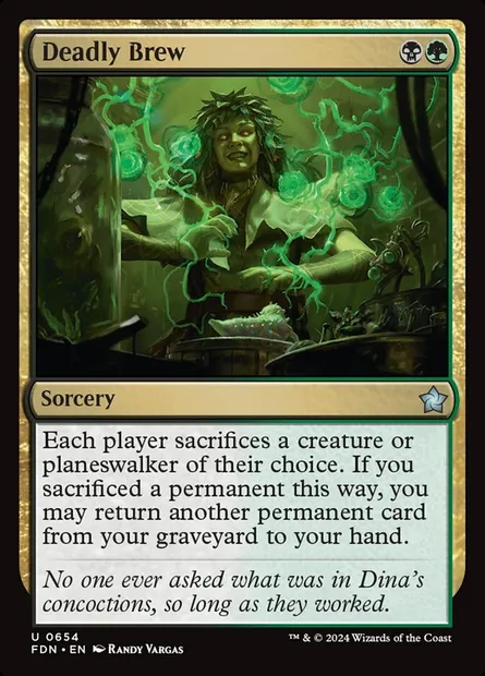 Décoction mortelle, carte Magic FDN 654 — extension Foundations