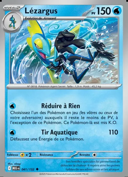 Lézargus, carte Pokémon MEG 041 — extension Méga-Évolution