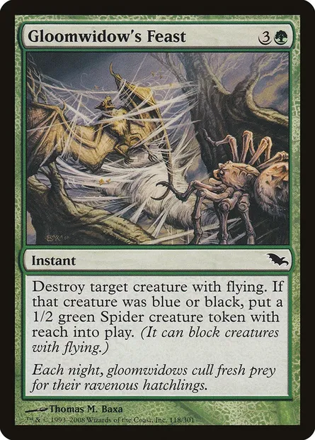 Gloomwidow's Feast, Magic card SHM 118 — Shadowmoor set