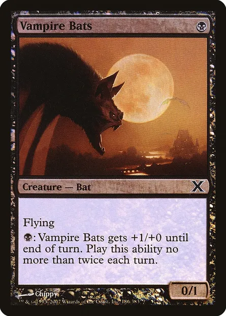 Vampire Bats, Magic card 10E 186★ — Tenth Edition set