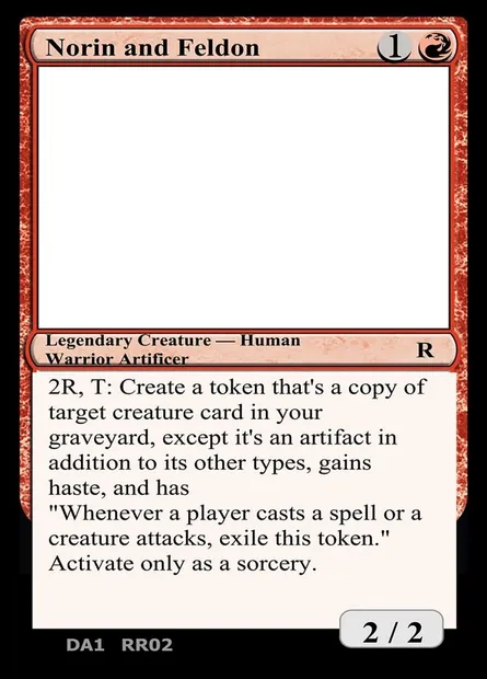 Norin and Feldon, Magic card UNK RR02 — Unknown Event set