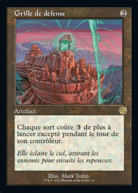 Grille de défense, carte Magic BRR 13 — extension The Brothers' War Retro Artifacts
