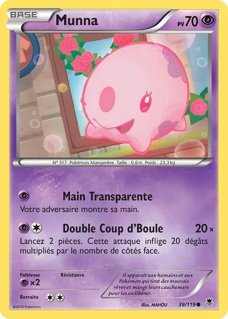 Munna, carte Pokémon PHF 39 — extension Vigueur Spectrale
