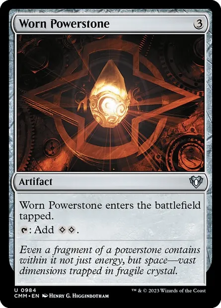 Worn Powerstone, Magic card CMM 984 — Commander Masters set