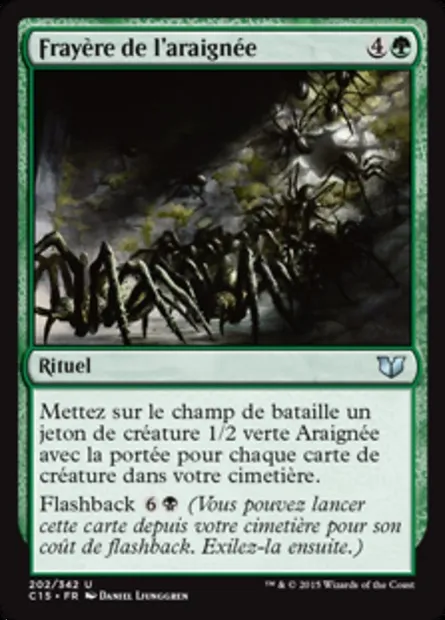 Frayère de l'araignée, carte Magic C15 202 — extension Commander 2015