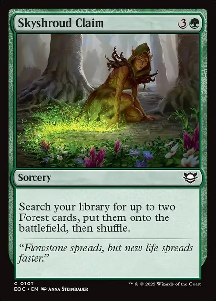 Skyshroud Claim, Magic card EOC 107 — Edge of Eternities Commander set