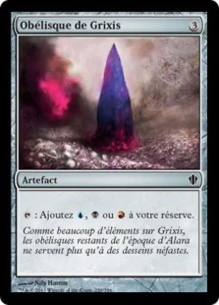 Obélisque de Grixis, carte Magic C13 251 — extension Commander 2013