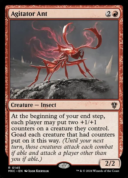 Agitator Ant, Magic card MKC 145 — Murders at Karlov Manor Commander set