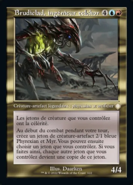 Brudiclad, ingénieur telchor, carte Magic BRC 122 — extension The Brothers' War Commander