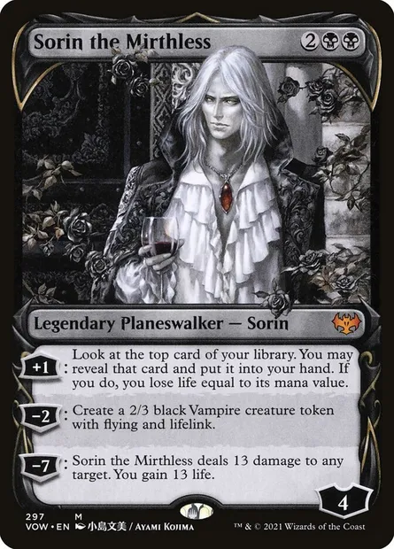 Sorin the Mirthless, Magic card VOW 297 — Innistrad: Crimson Vow set