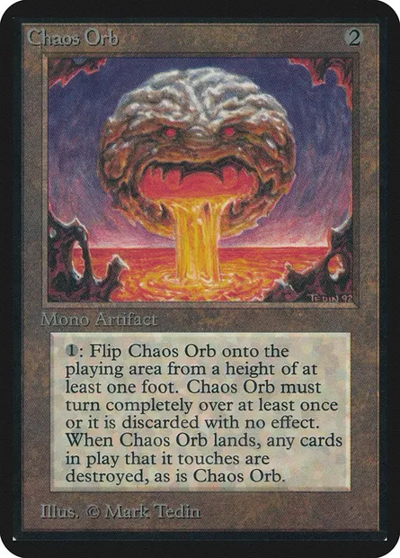 Chaos Orb, carte Magic LEA 235 — extension Limited Edition Alpha