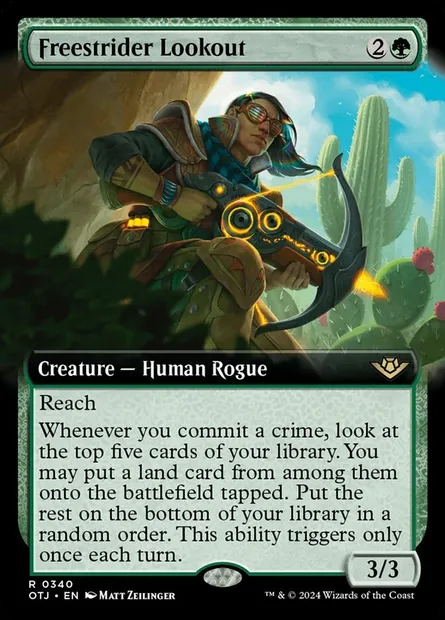 Freestrider Lookout, Magic card OTJ 340 — Outlaws of Thunder Junction set