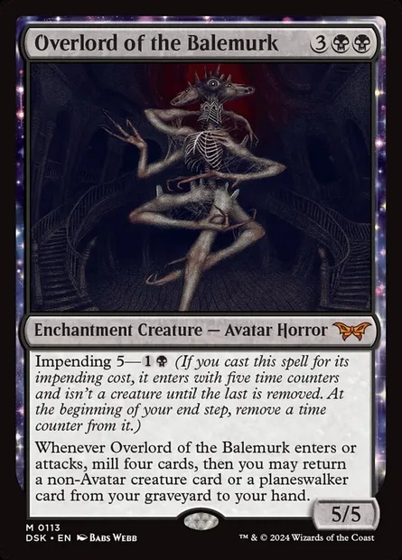 Overlord of the Balemurk, Magic card DSK 113 — Duskmourn: House of Horror set