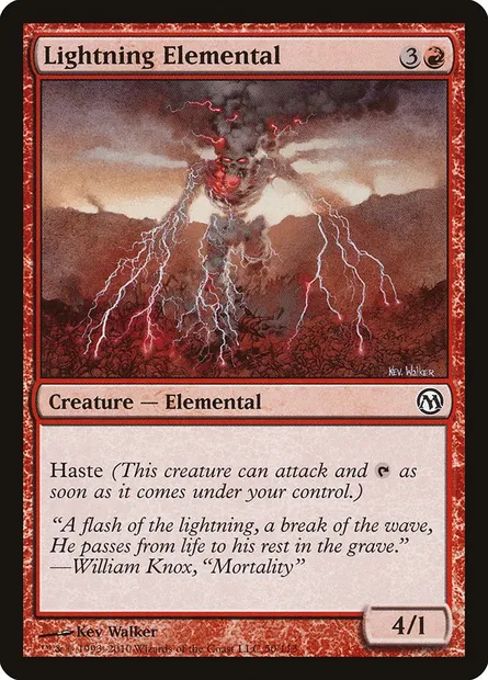 Élémental d'éclair, carte Magic DPA 50 — extension Duels of the Planeswalkers