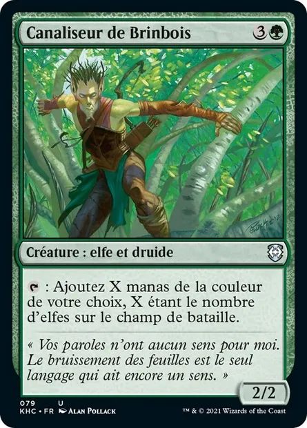 Canaliseur de Brinbois, carte Magic KHC 79 — extension Kaldheim Commander