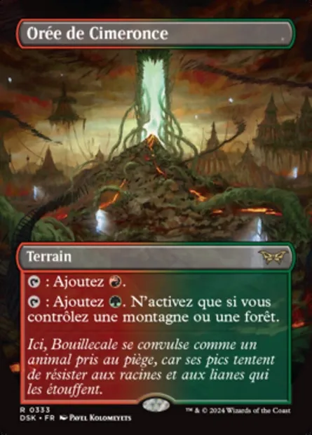 Orée de Cimeronce, carte Magic DSK 333 — extension Duskmourn: House of Horror
