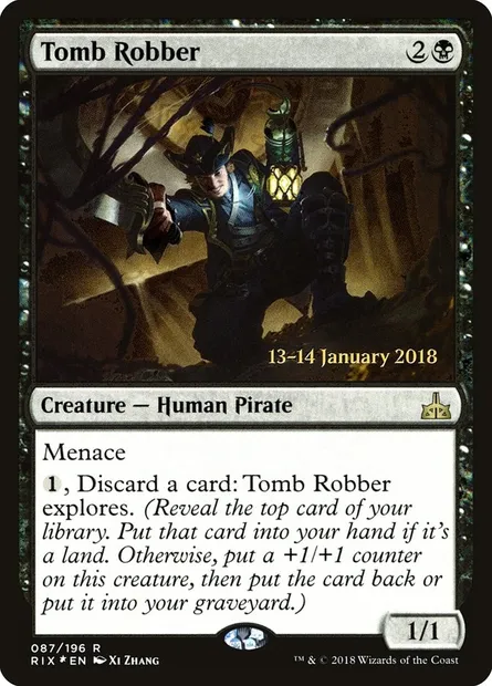 Tomb Robber, Magic card PRIX 87s — Rivals of Ixalan Promos set