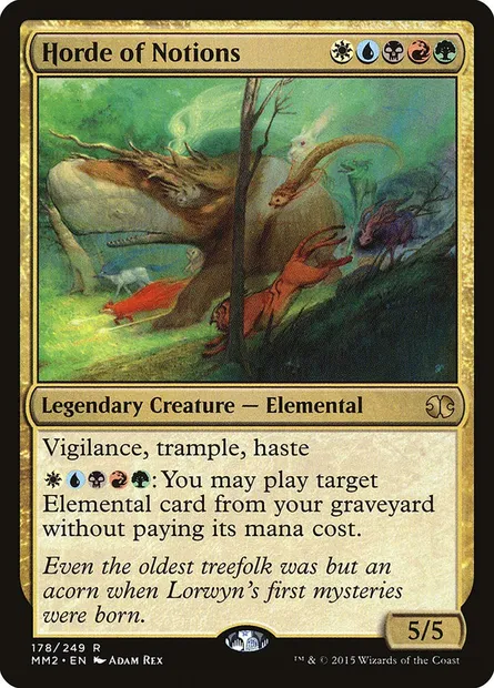 Horde de notions, carte Magic MM2 178 — extension Modern Masters 2015