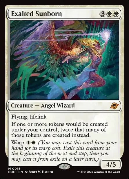 Exalted Sunborn, Magic card EOE 15 — Edge of Eternities set