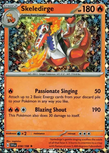 Flâmigator, carte Pokémon TDX 038s — extension Theme Deck & Blisters Exclusives