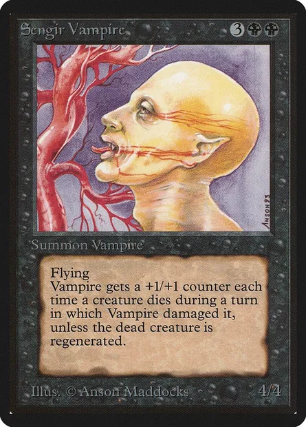 Sengir Vampire, Magic card LEB 128 — Limited Edition Beta set