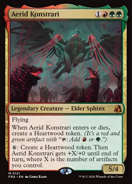 Aerid Konstrari, carte Magic PFRA 121p — extension Reality Fracture Promos