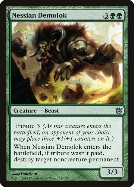 Nessian Demolok, Magic card BNG 128 — Born of the Gods set