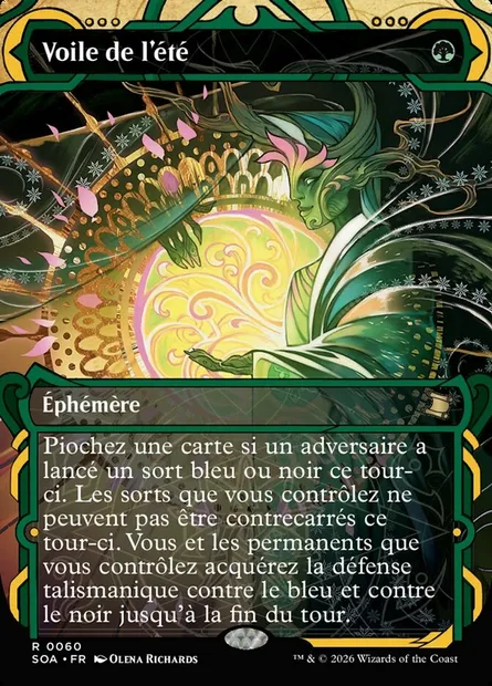 Voile de l'été, carte Magic SOA 60 — extension Secrets of Strixhaven Mystical Archive