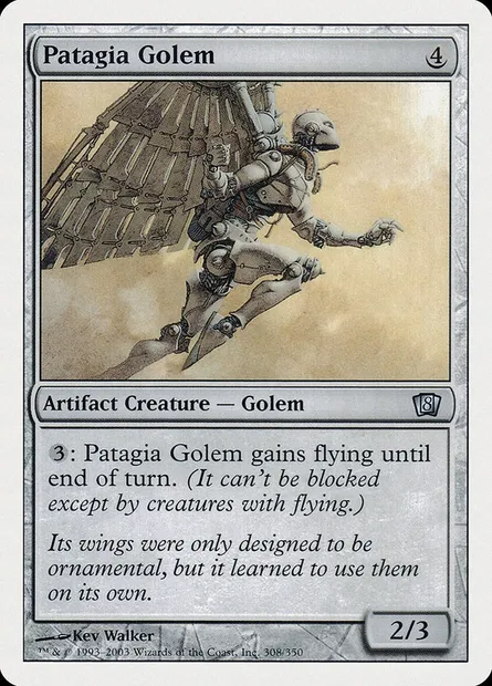 Patagia Golem, Magic card 8ED 308 — Eighth Edition set