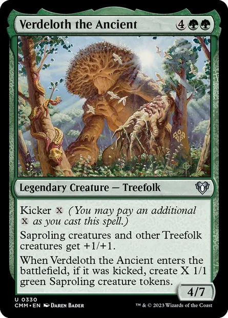 Verdeloth the Ancient, Magic card CMM 330 — Commander Masters set