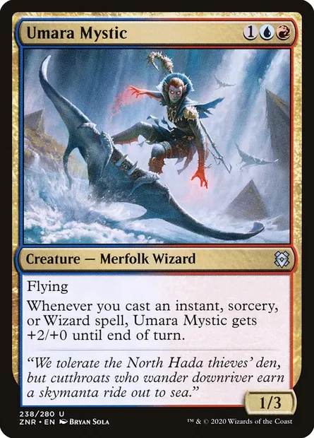 Umara Mystic, Magic card ZNR 238 — Zendikar Rising set
