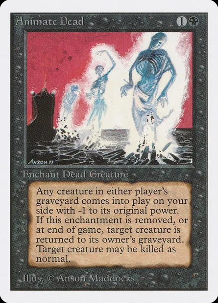 Animate Dead, Magic card 2ED 93 — Unlimited Edition set