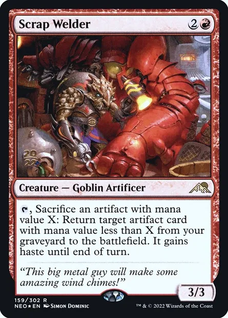 Scrap Welder, Magic card PNEO 159s — Kamigawa: Neon Dynasty Promos set