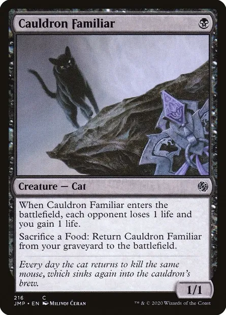 Cauldron Familiar, Magic card JMP 216 — Jumpstart set