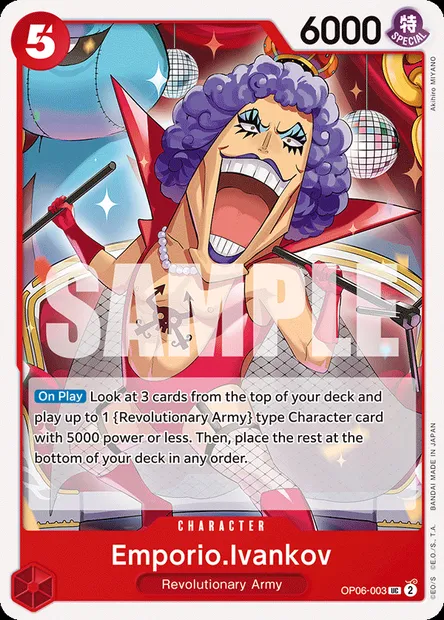 Emporio.Ivankov, One Piece card OP06-003 — WINGS OF THE CAPTAIN set