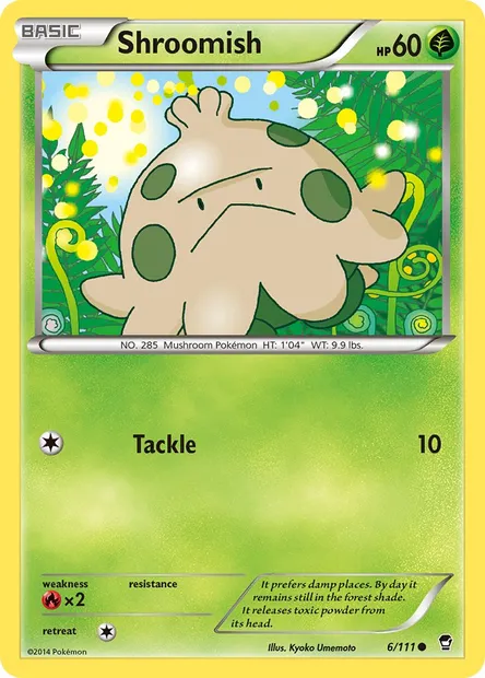 Shroomish, Pokémon card FFI 6 — Furious Fists set