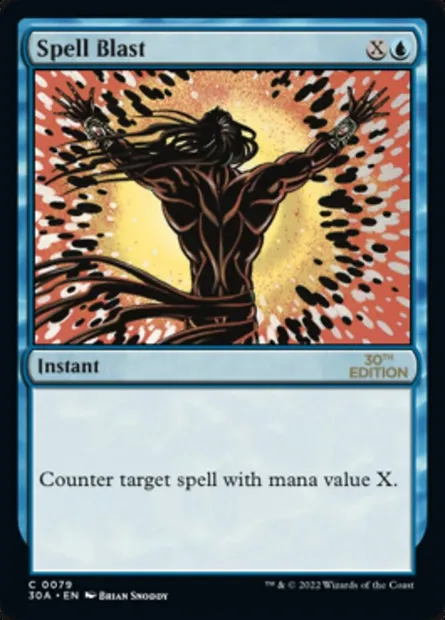 Spell Blast, Magic card 30A 79 — 30th Anniversary Edition set