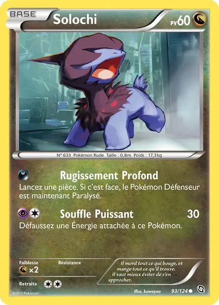 Solochi, carte Pokémon DRX 93 — extension Dragons Éxaltés