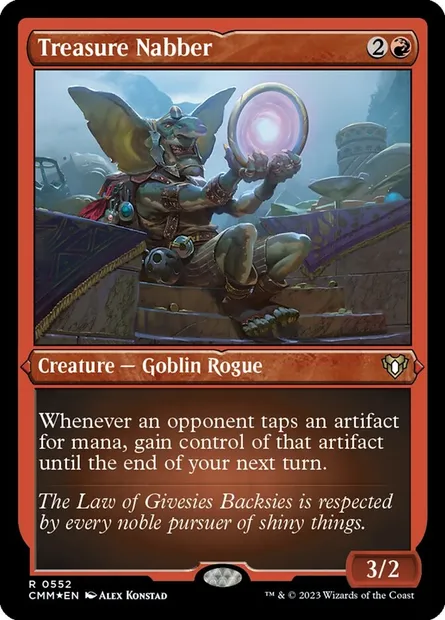 Treasure Nabber, Magic card CMM 552 — Commander Masters set