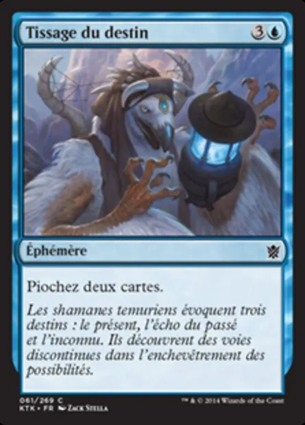 Tissage du destin, carte Magic KTK 61 — extension Les Khans de Tarkir