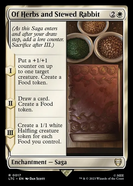 Of Herbs and Stewed Rabbit, Magic card LTC 17 — Tales of Middle-earth Commander set