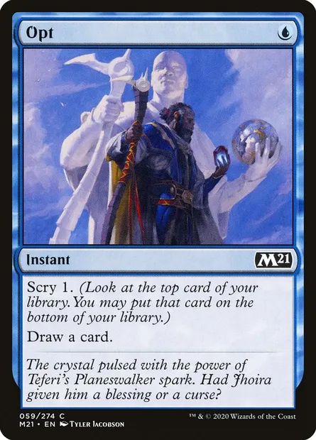 Opt, Magic card M21 59 — Core Set 2021 set