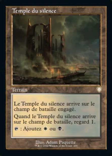 Temple du silence, carte Magic BRC 209 — extension The Brothers' War Commander