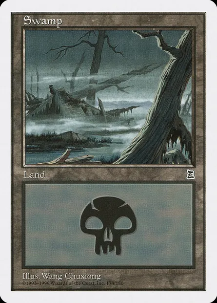 Swamp, Magic card PTK 174 — Portal Three Kingdoms set