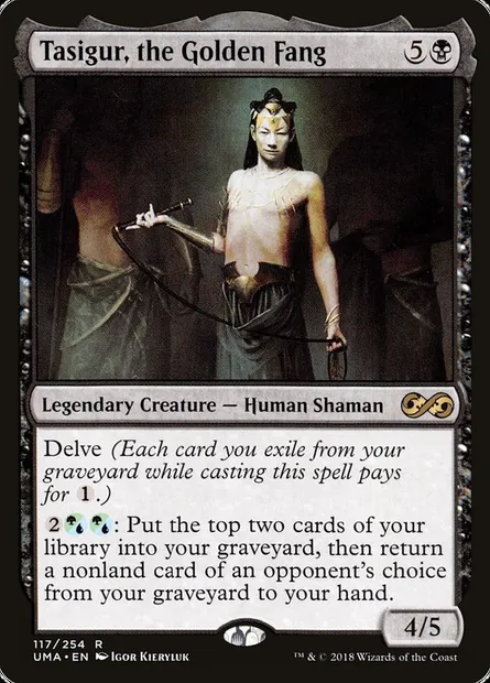 Tasigur, le Croc doré, carte Magic UMA 117 — extension Ultimate Masters
