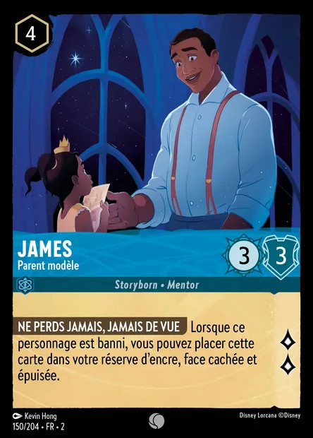 James - Parent modèle, carte Disney Lorcana CH2-150 — extension L'Ascension des Floodborn