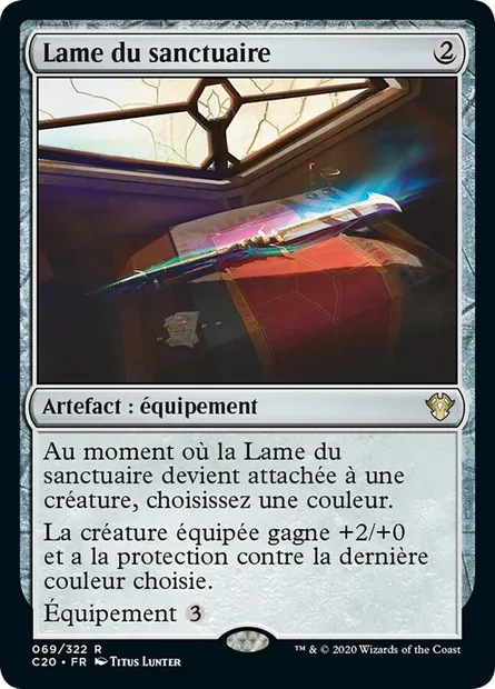 Lame du sanctuaire, carte Magic C20 69 — extension Commander 2020