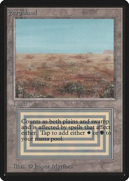 Brousse, carte Magic LEB 282 — extension Limited Edition Beta
